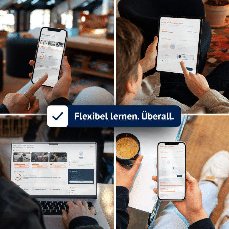 Flexibel lernen auf allen Geräten